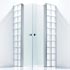Falsterbo: Glasblock med duschdörrar och profiler.